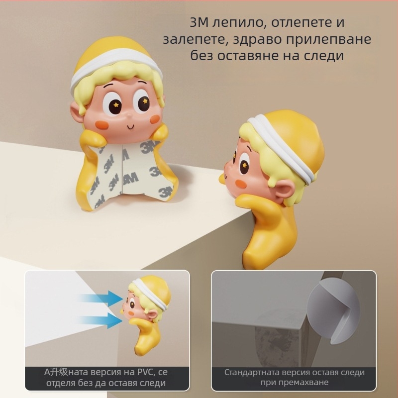 Детски протектор за ъгъл на маси и шкафове — защита от удари, форма правоъгълник, марка Mr. Art, модел YYQ10127, опаковка 300 бр.