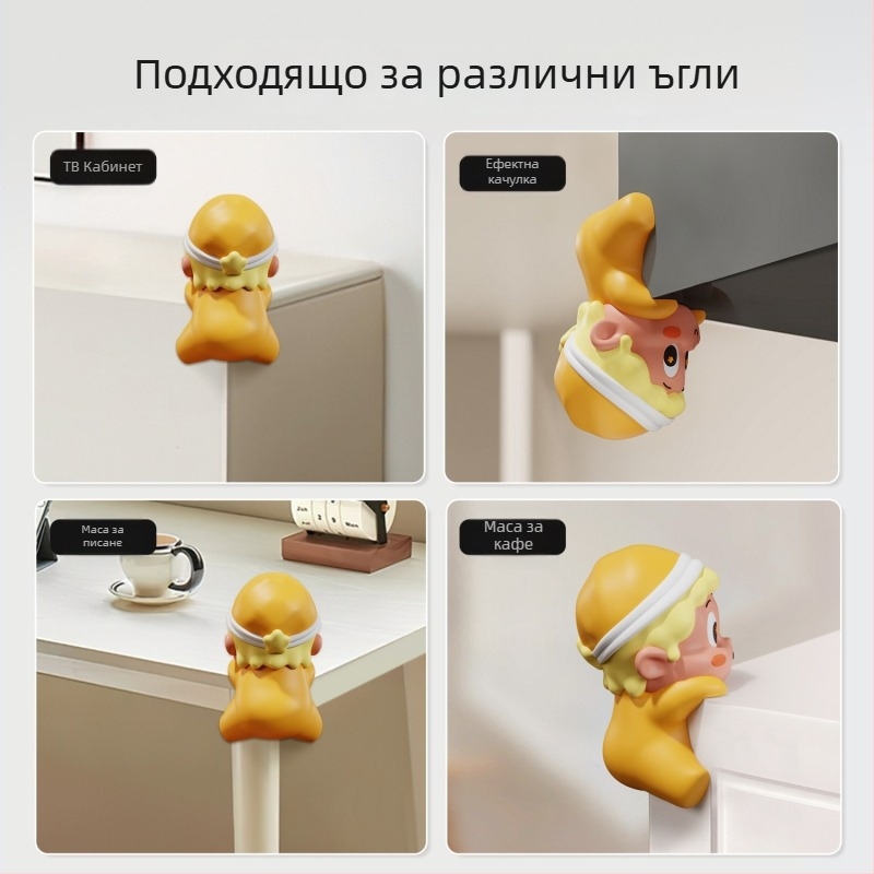 Детски протектор за ъгъл на маси и шкафове — защита от удари, форма правоъгълник, марка Mr. Art, модел YYQ10127, опаковка 300 бр.