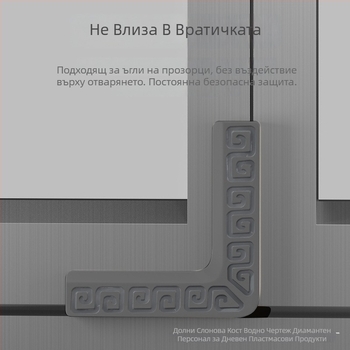Правоъгълен прозоречен защитен ъгъл, прозрачен, антиударен; Произход: Jieyang, Guangdong