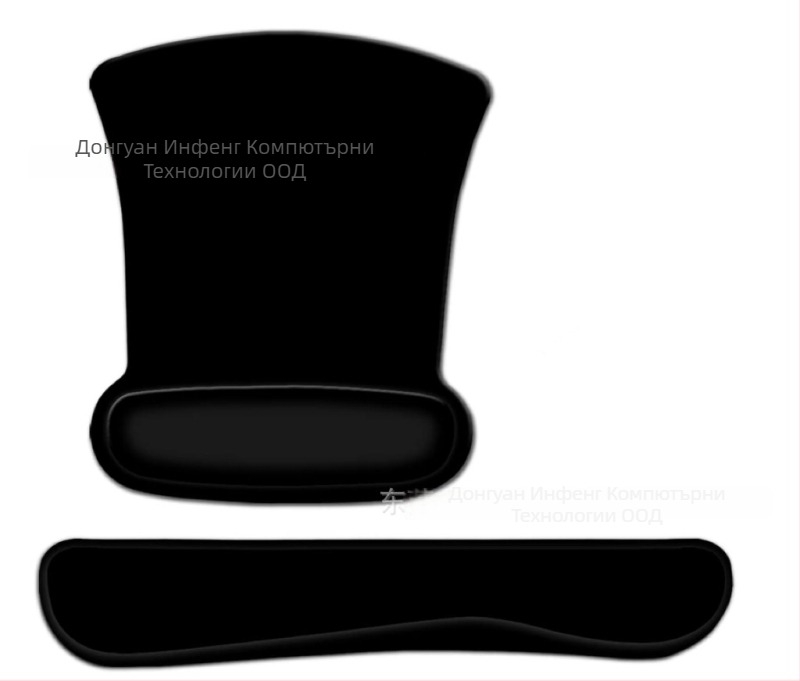 YF99 Компактна мишкоподложка с поддръжка за китката, мемориформена основа, печат на лого, OEM персонализация