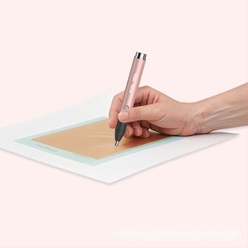 KR123-1 преносим горещ печатник от алуминиева сплав за хартия и кожа, Kangrun, презареждаем