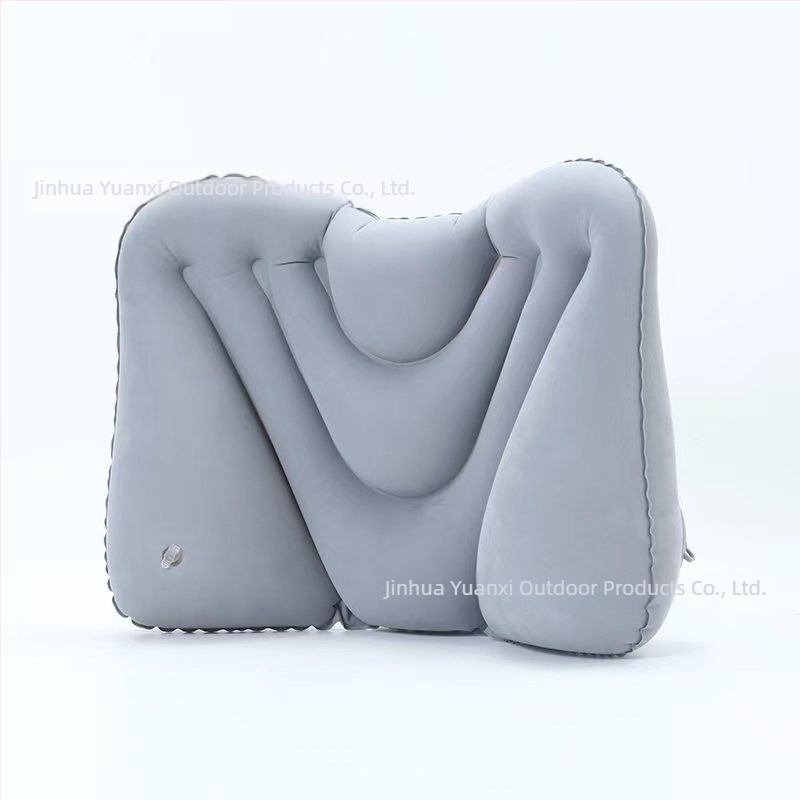 Надуваема лумбална възглавничка за кръста – прес-тип функция, Garden Joy модел 26, 121 г, флокинг материал, универсална употреба