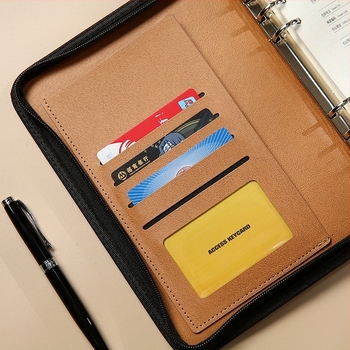 Зипер тефтер с подвижен бележник и камуфлажен дизайн, модел Dy25-105, 6 дупки, 100 листа