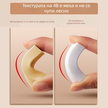 Дели 7535/7534 ластик, правоъгълен, материал: гума/пластмаса, за изкуство и училище