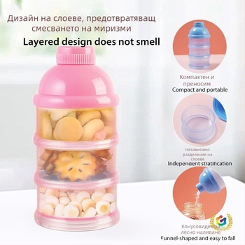 Кутия за съхранение на бебешки прах, многослойна (3- или 4-етажна), въртяща се с разглобяема PP конструкция.