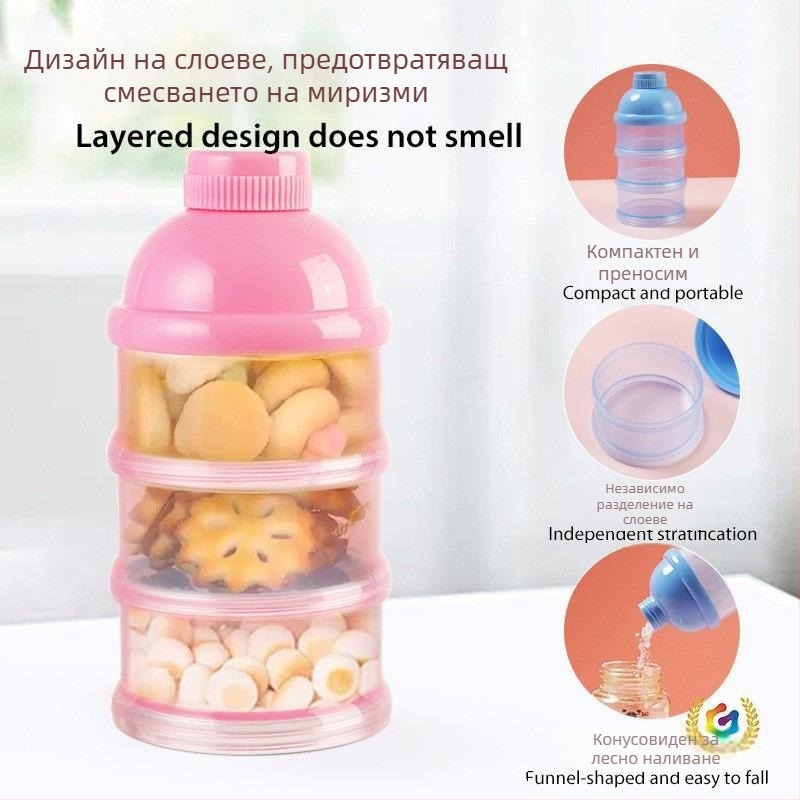 Кутия за съхранение на бебешки прах, многослойна (3- или 4-етажна), въртяща се с разглобяема PP конструкция.