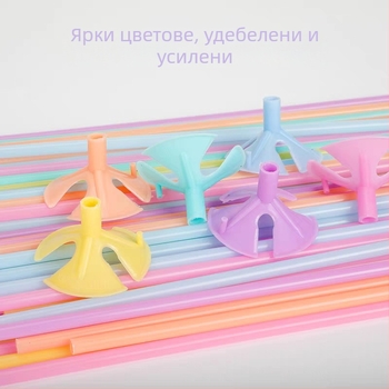 Балонена пръчка от ПВЦ, макарон цвят, усилена и твърда, за закрити помещения, марка Same glory, подходяща за спортни събития