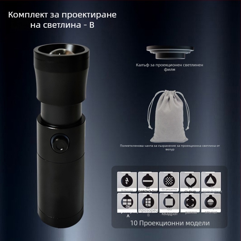 Моделираща светлина за фотография с функция за зум за портретни ефекти, преносима прожекторна лампа — 10W, 5V2A, алуминиево тяло, 460 g, модел YSTZXD15