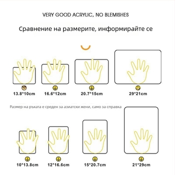 Beilong акрилен знак за зона на мониторинг, персонализируем, напомняне за наблюдение