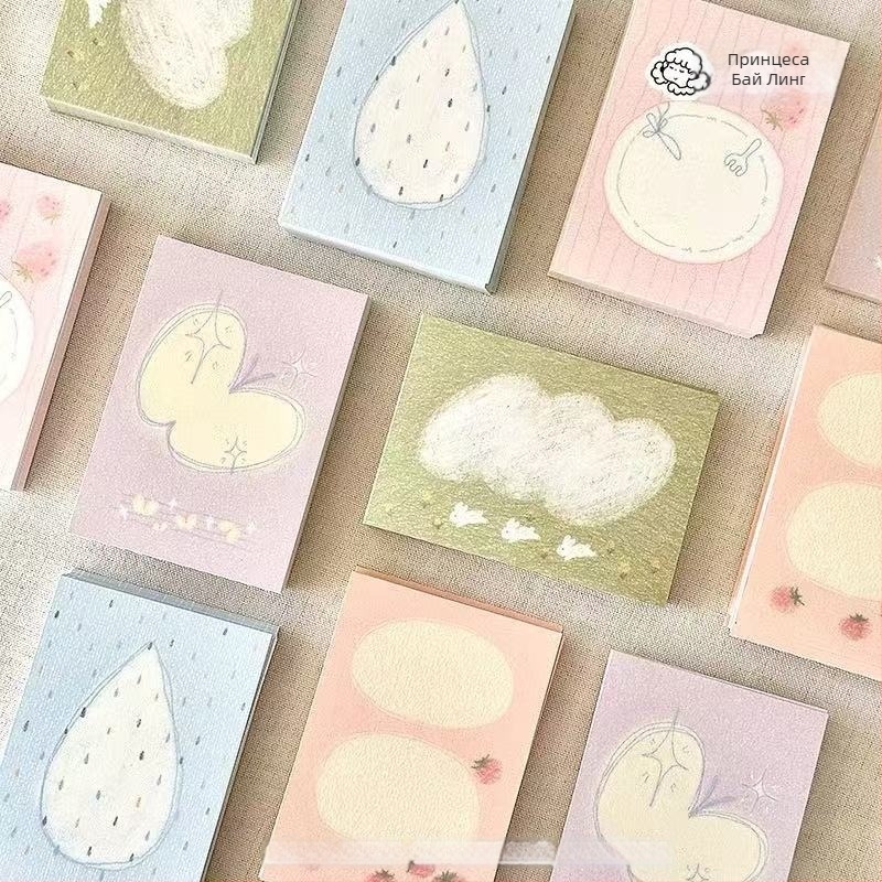 Лепящи бележки Princess Lark Notes – мил стил, хартия обикновена, печат, Ruby