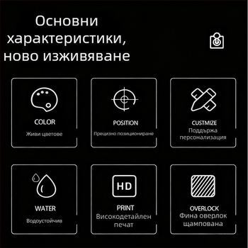 Серия Creative Text анти‑плъзгаща се екстра‑голяма подложка за мишка с опора за китката за офис