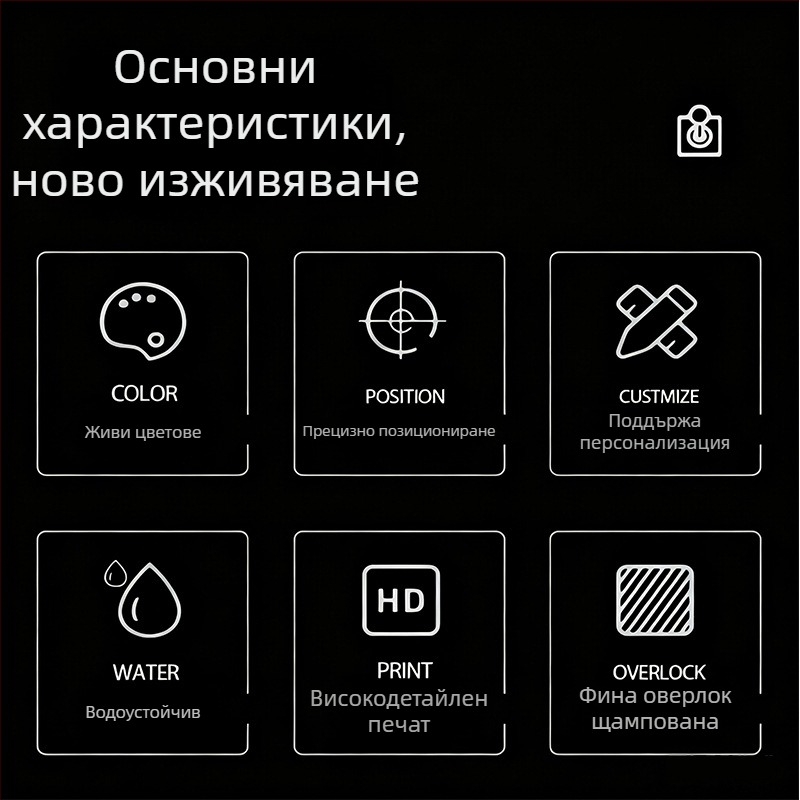 Серия Creative Text анти‑плъзгаща се екстра‑голяма подложка за мишка с опора за китката за офис