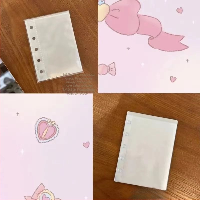 A5 планер с пет пръстени, вътрешни страници и разделителна карта вътре