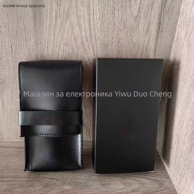 Комплект четки за грим: 5 четки за руж, сенки за очи, очна линия и коректор с държач за четки