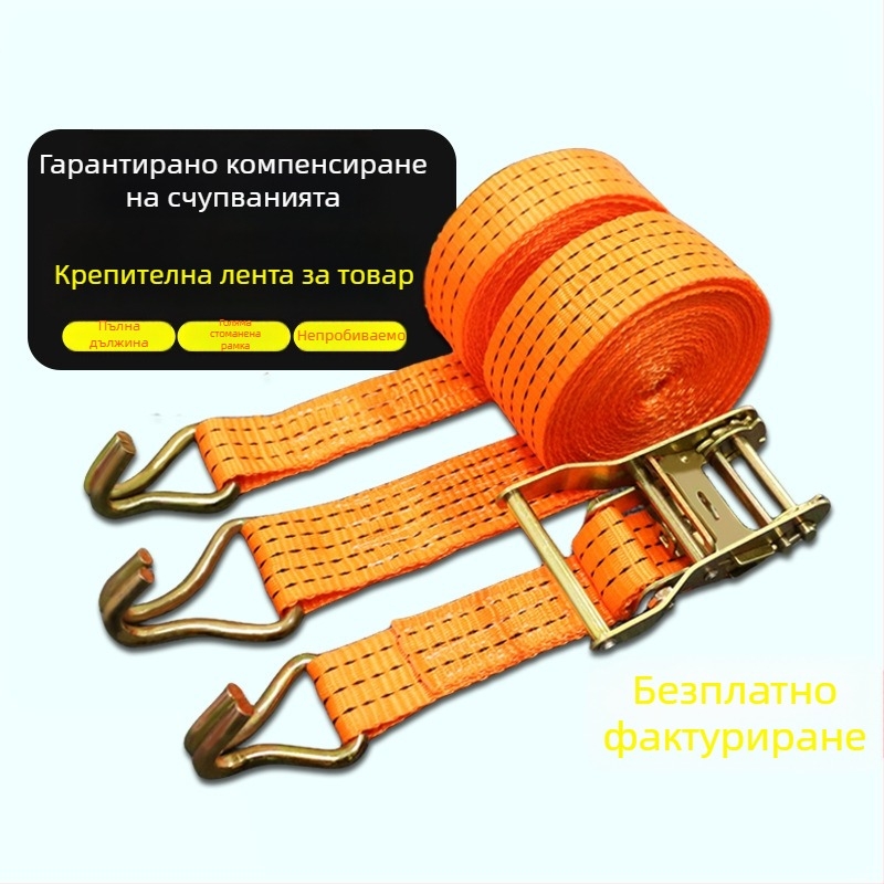 Ratchet стягач за транспортни ремъци – Марка Li Hu Wang; Модел Tightener; Приложение: транспортиране на товари; Номинална товароподемност: 3–5 тона