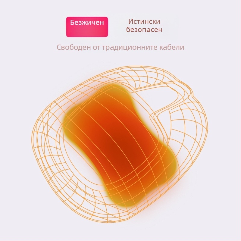 Подгряващи пантофи за вкъщи с USB зареждане, нагряваща подложка, естествена кожа, унисекс