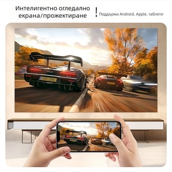 Проектор за домашно кино с Full HD 1080p за спалня и общежитие