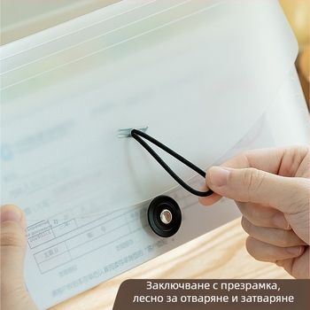 PP аккордеонен органайзер за документи с етикет, 13 джоба, модел SD-N251