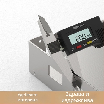 Mu Jue MJ-6899 Неръждаема стомана Стенен кухненски рафт за съхранение за микровълнова печка, фурна и уред за готвене на ориз