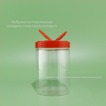 Бутилка за подправки с флип капак във форма на пеперуда, прозрачно PET тяло, пластмасов капак, за кимион на прах