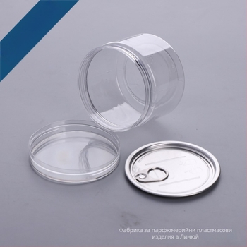 PET прозрачен опаковъчен контейнер NK-8565 от Fragrant за сушени плодове, бонбони, чай и мед; капачета: кристално, алуминиево и други покрития