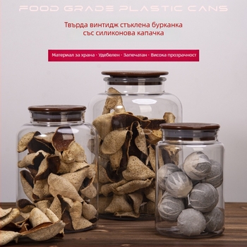 Акрилна хранително-годна запечатана буркан за универсално опаковане, удебелен корпус
