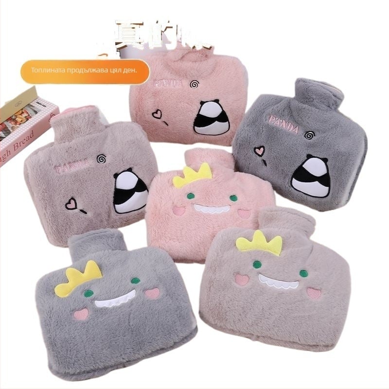 Бутилка за гореща вода, запълнена с вода, самонагряваща се, PVC корпус, многостепенно регулиране на температурата, подходяща за ръце, крака, шия и гърб