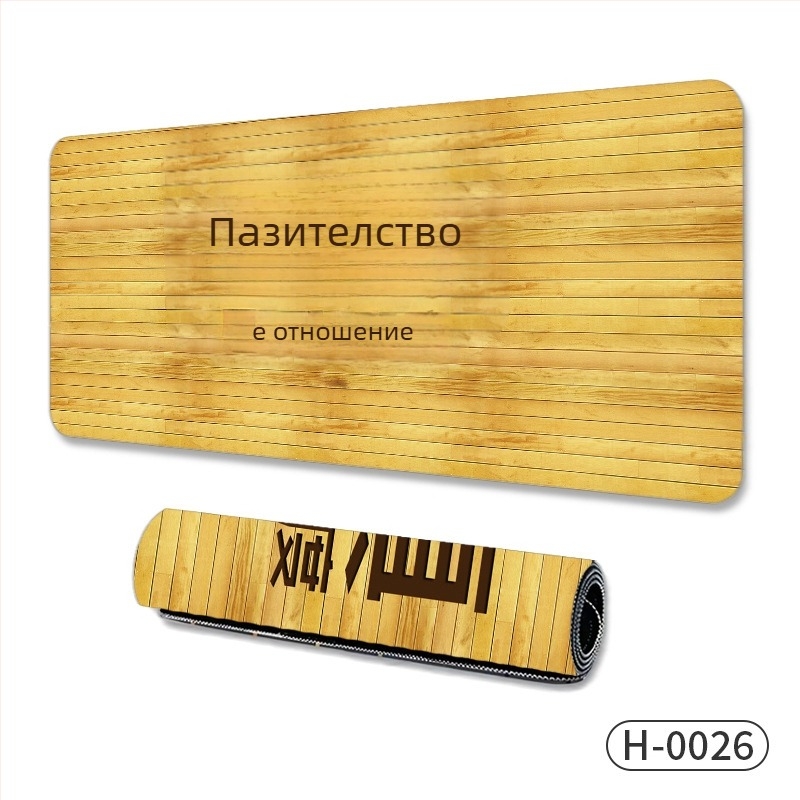 Голяма подложка за мишка за гейминг, естествен каучук, нехлъзгаща повърхност, термопечат, OEM производство, персонализирано лого