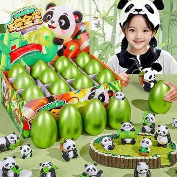 Xin dong Panda Blind Box – интерактивна пластмасова играчка със златно яйце, образователно развитие и родителско-детска комуникация, за деца 7-14