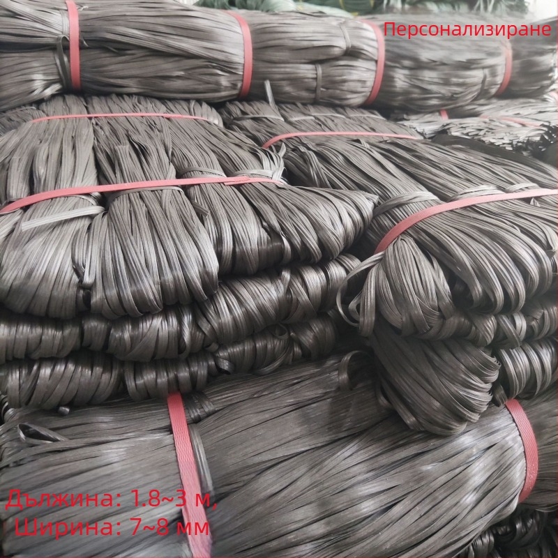 Полипропиленова лента за връзване, ширина 7-8 мм, дебелина 0.07 мм, тегло на пакет 12-15 кг, налична персонализирана обработка