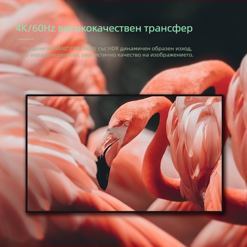 HDMI 1x4 разделител, 4K60Hz HDR, версия 2.0, модел HD20220601