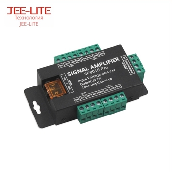 Crystal Beauty SP901E PRO LED усилвател за LED лента, SPI сигнал, 5–24V, винтов терминален интерфейс