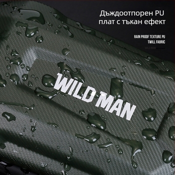 Чанта за седалка на велосипед - PU+EVA+полиестер; 0.8 л; GD700; WILD MAN; за съхранение на малки предмети и джаджи