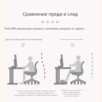 Пластмасов офисен крак-подпирач, сгъваем модел Wgjt08a, модерен минималистичен стил, повдига крака, за възрастни