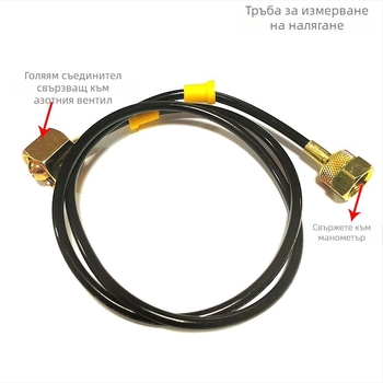 Комплект азотен манометър за хидравличен разрушител Ronghua, за чукове 68/100/135, модел General, Тип: Друг, Диапазон на измерване: 1, Точност: 1