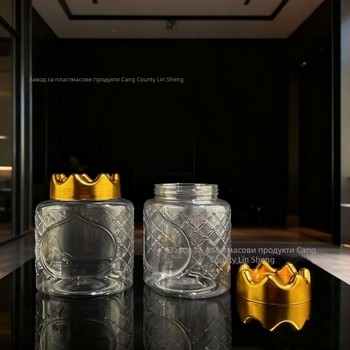 Пластмасов запечатан консервен буркан с корона капачка, PET, 400–600 ml, Blow Molding, обща опаковка