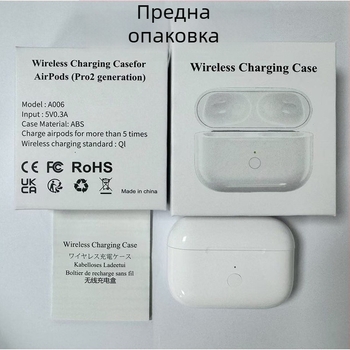 AirPods Pro 1/2 Заместващ заряден кейс — PC твърд корпус, универсален, инжекционно формован, модел QCY T8