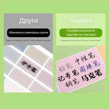 Самозалепващи листове за етикетна хартия с празна повърхност за писане; премахваеми самозалепящи бележки; подходящи за писане от ръка