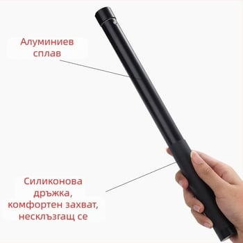 Ruby YC130 Алуминиева сплав Ръчна гимбал селфи пръчка с телескопично удължение, 5 секции, натоварване до 2–5 кг, съвместима с гимбал и стабилизатор за камери