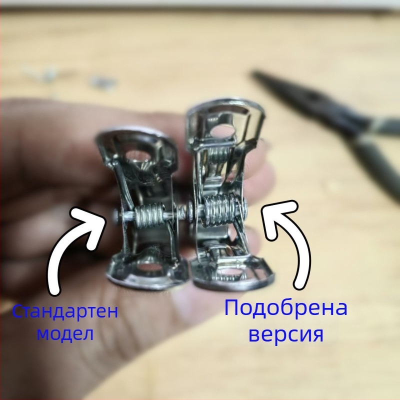 Щипка за сушене на дрехи, неръждаема стомана, модел A2715, неподвижна, 100 бр.