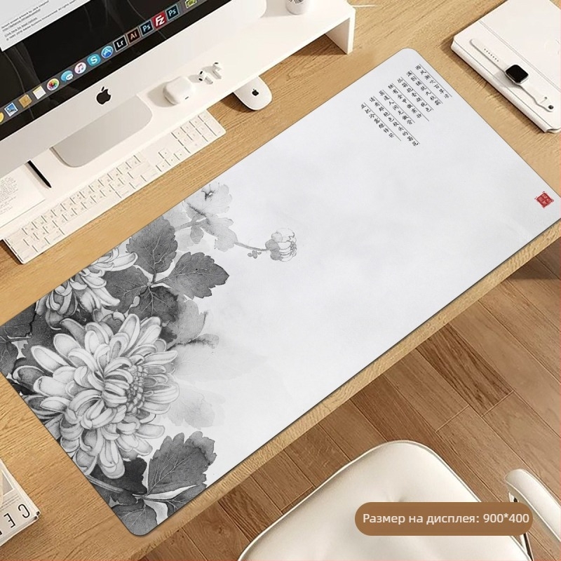 Офис подложка за бюро – гумена, антихлъзгаща, термопечат, национален стил