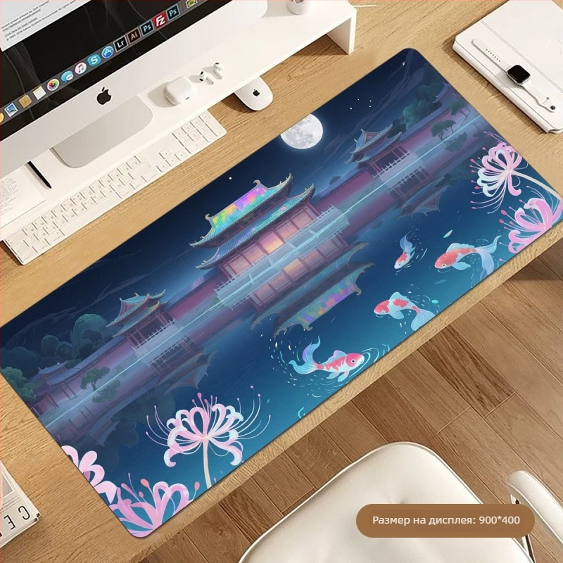 Офис подложка за бюро – гумена, антихлъзгаща, термопечат, национален стил