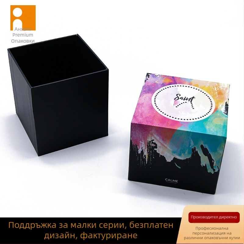 Кутия за Bluetooth слушалки за опаковка с фиксиран поднос, 250gsm хартия/картон, флокирано покритие, печат на лого