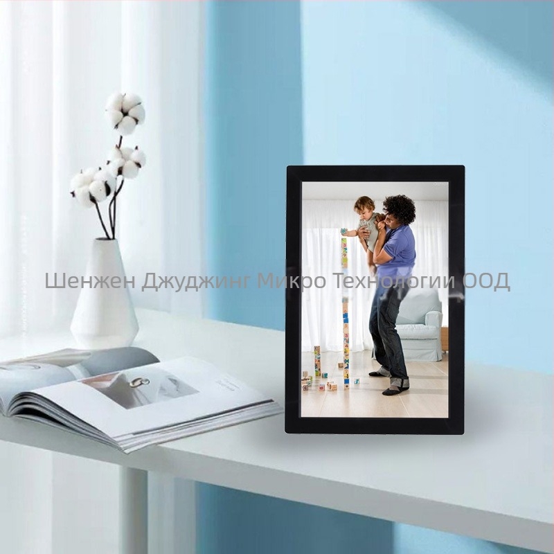 Дигитална фоторамка с Android тъч, Wi‑Fi, резолюция 1280×800, 8GB, поддържа музика и видеа