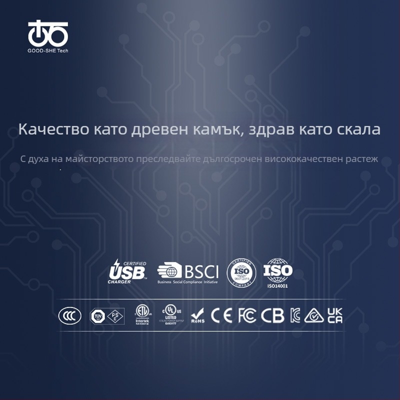 USB-C PD65W зарядно устройство с един порт, 20V/3.25A, вход 100–240V