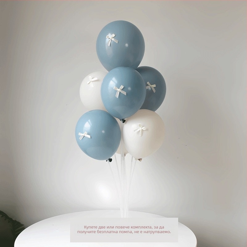 Комплект детска украса за рожден ден: сцена с панделка, балони Twilight Pink, стойка за балони на масата и фотореквизити (Материал: пластмаса; Подходящ за вътрешни помещения; Марка: Друг; Внос: Не; Подходящи поводи: спортни събития)