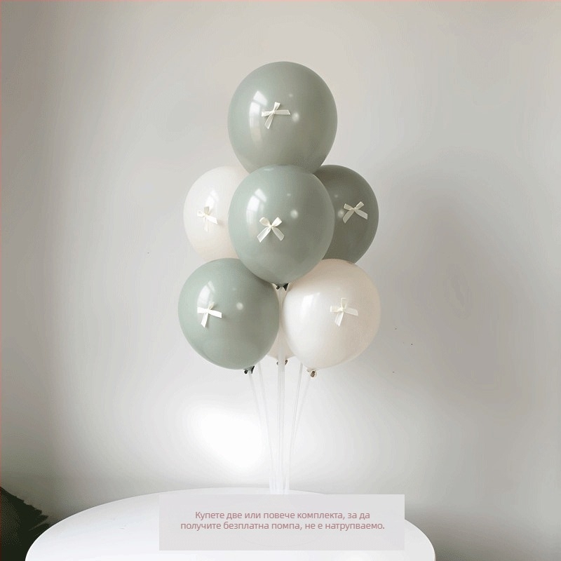 Комплект детска украса за рожден ден: сцена с панделка, балони Twilight Pink, стойка за балони на масата и фотореквизити (Материал: пластмаса; Подходящ за вътрешни помещения; Марка: Друг; Внос: Не; Подходящи поводи: спортни събития)