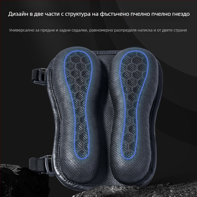 Седалка за мотоциклет с гел – 3D пчелна структура, лятна изолация и дишаща повърхност, модел 130+232, многослойна конструкция: бързосъхнеща мрежа, водоустойчива пяна, високеластичен гел, дишаща нехлъзгаща тъкан