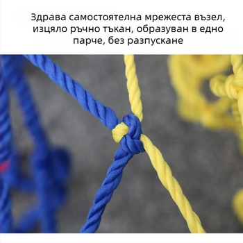Нейлонова защитна мрежа за балкони - декоративна, против падане, за балкон, стълбище и детска площадка (мрежа за катерене)