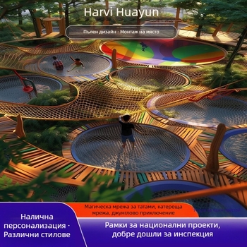 Навън джунгълска магическа мрежа за скачане — найлоново въже, мрежа за катерене, голяма нестандартна мрежа за разширение, персонализирана